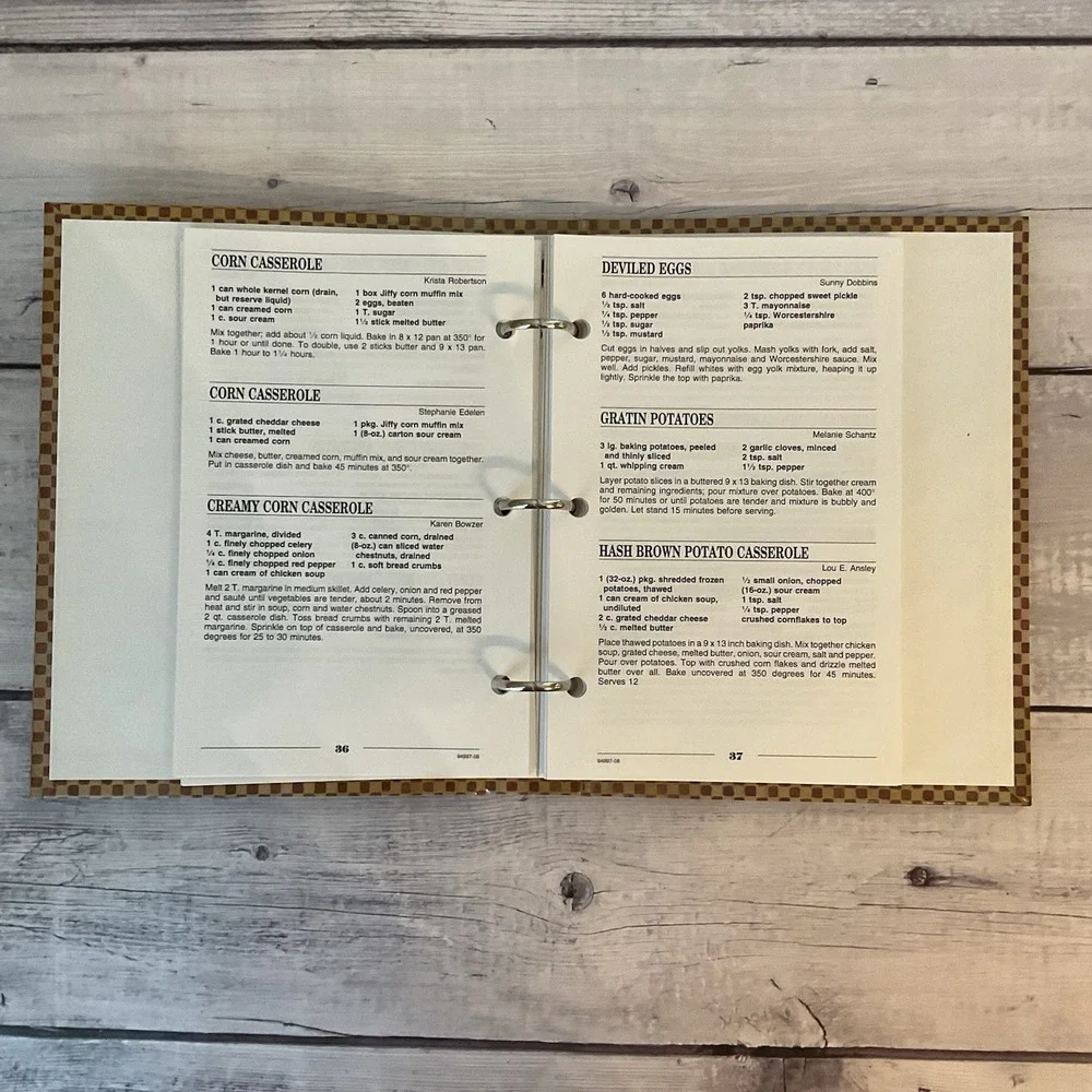 Book Of RUTH Cookbook Quail‎ Springs Baptist Church Oklahoma City 3 Ring Binder